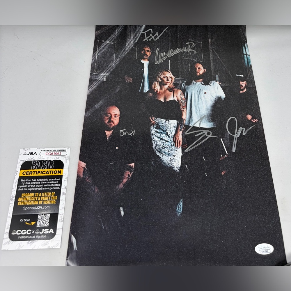 Dying Wish signed Poster JSA COA
